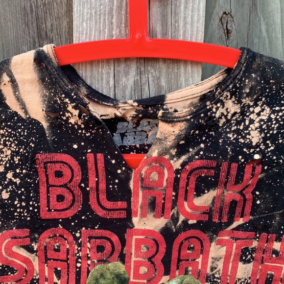 Black Sabbath Ozzy Osbourne DIY destroyed tee - Picture 2 of 6